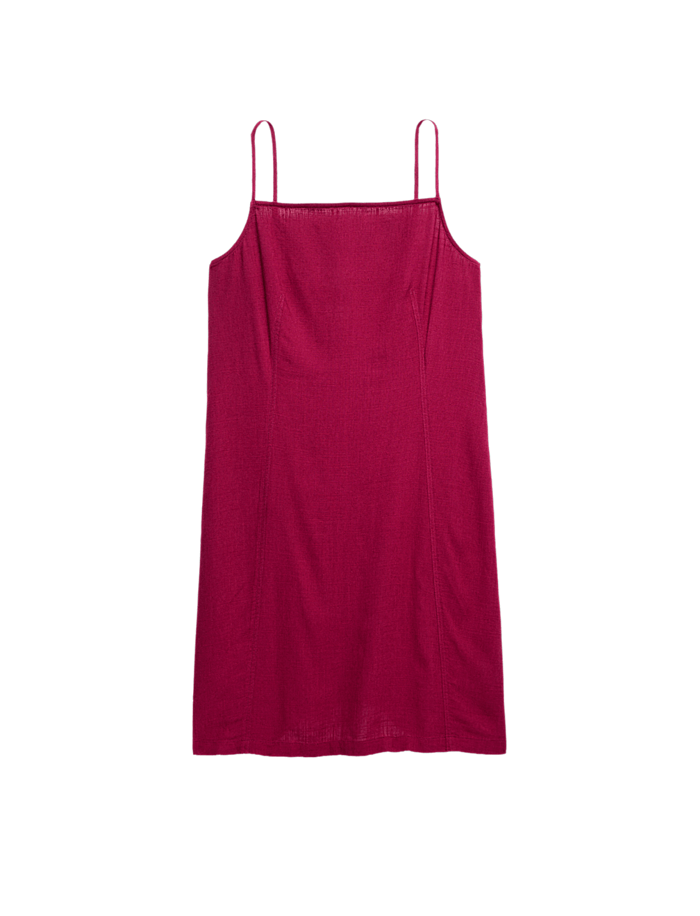 Square Neck Mini Shift Dress with Linen