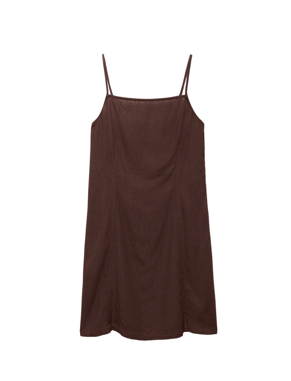 Square Neck Mini Shift Dress with Linen