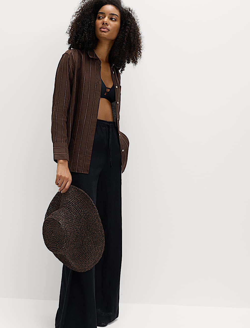 Pure Linen Striped Shirt