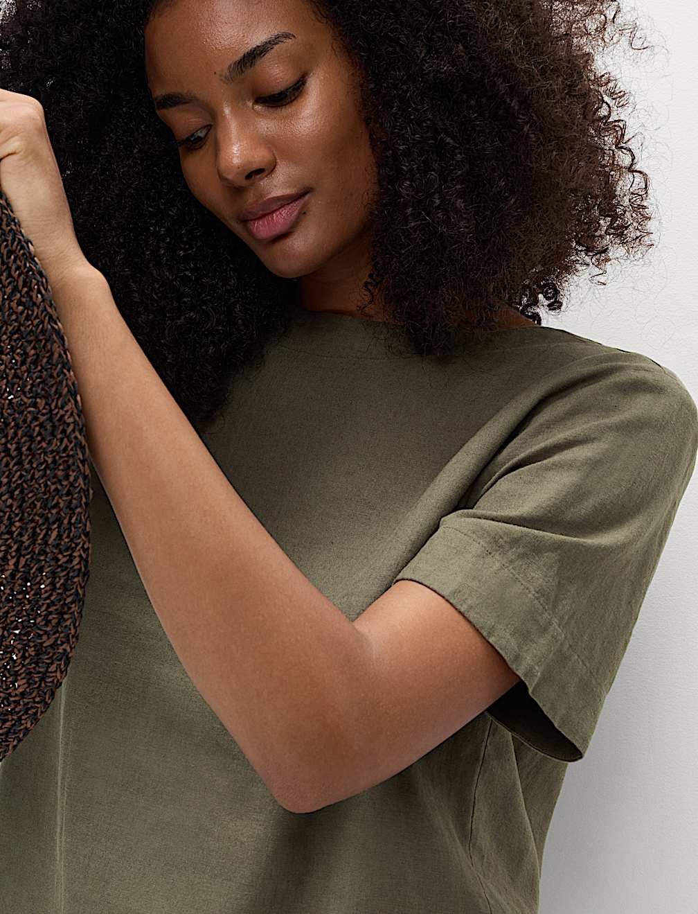 Linen Rich Relaxed T-Shirt