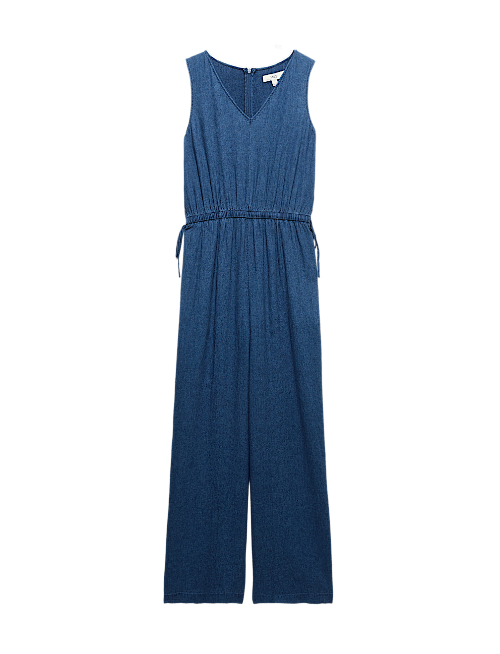 Linen Rich Tie Detail Jumpsuit