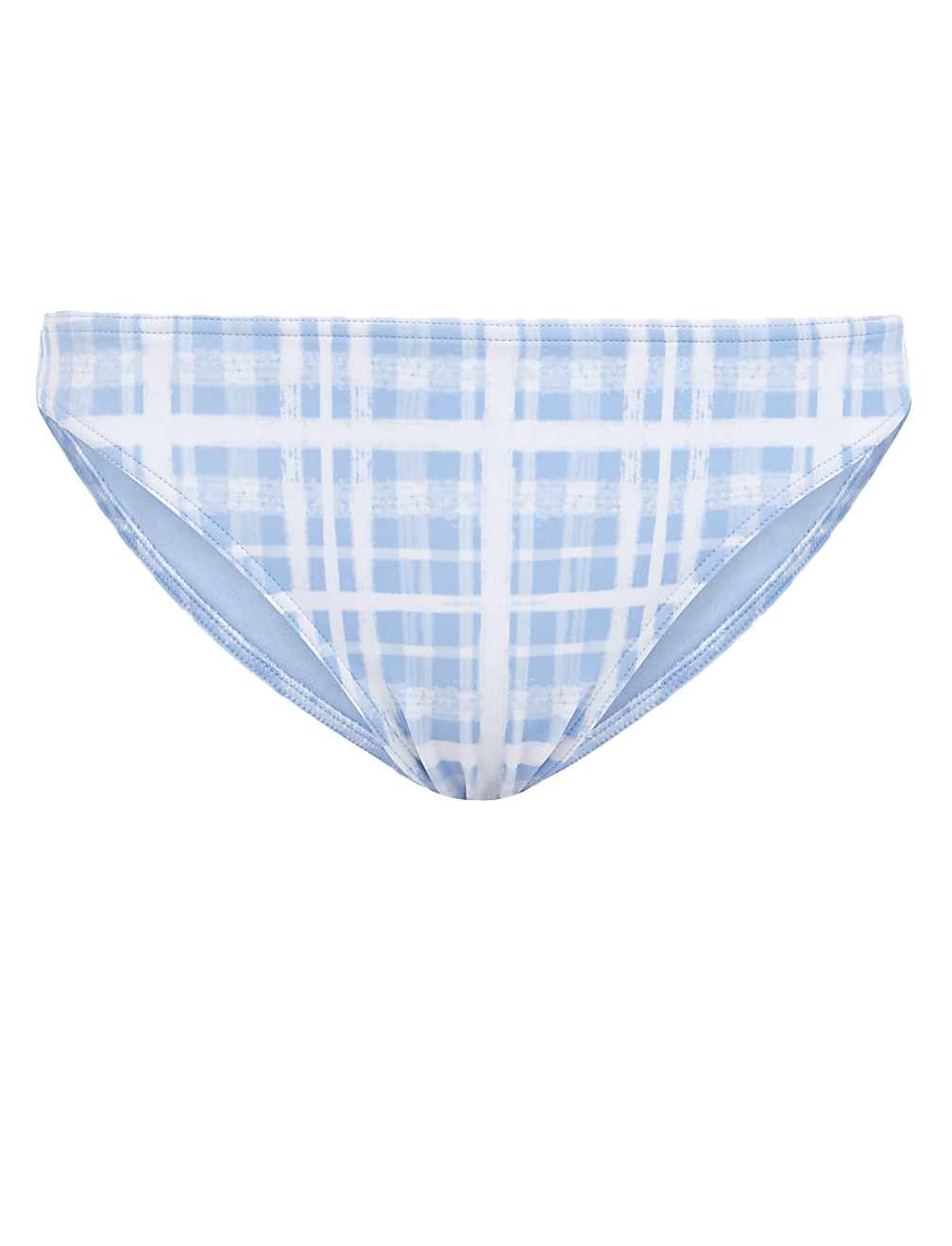 Checked Brazilian Bikini Bottoms