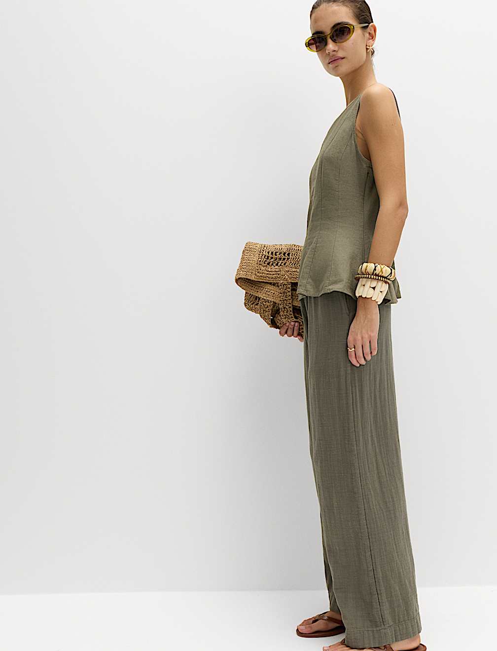 Linen Rich Vest Top