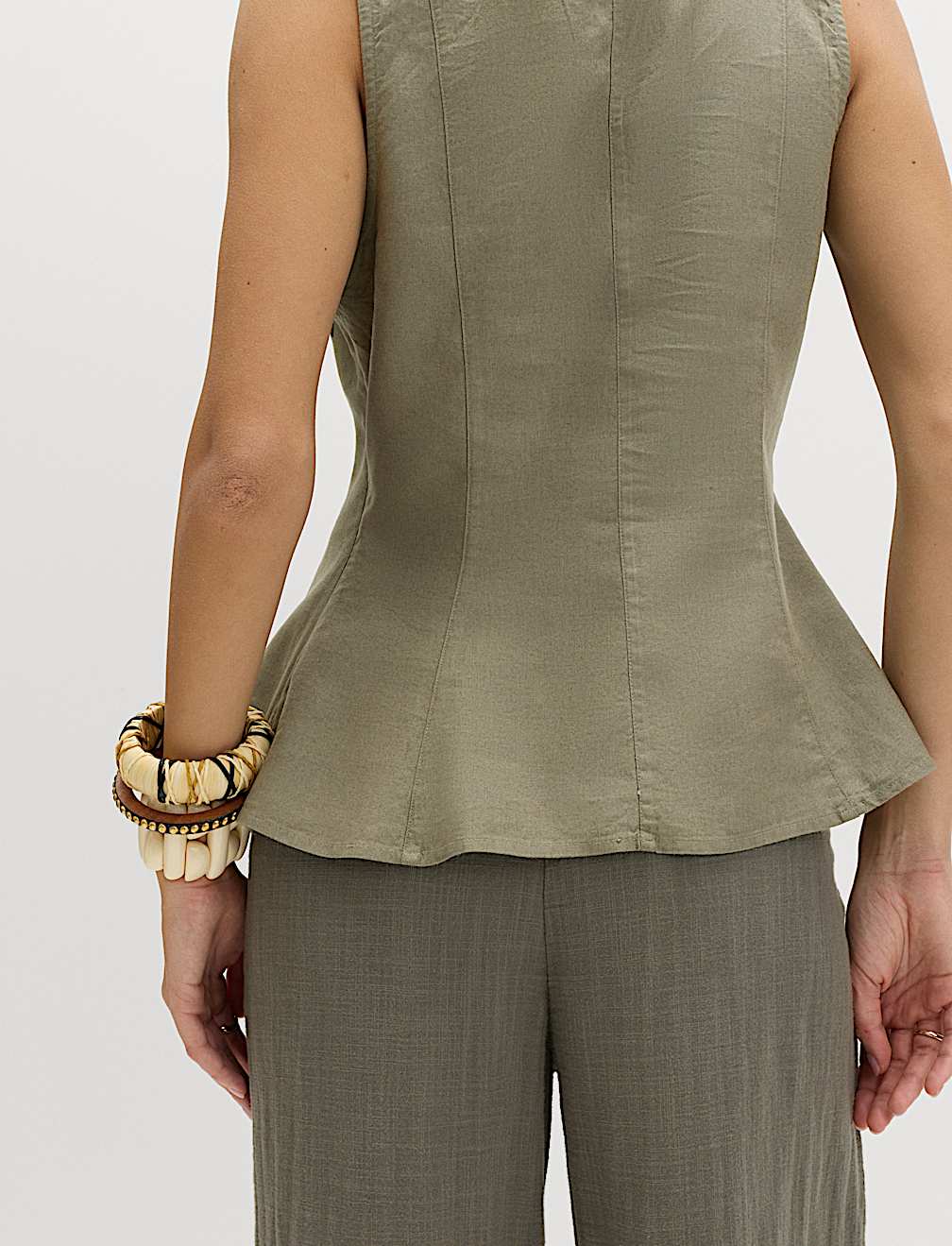 Linen Rich Vest Top