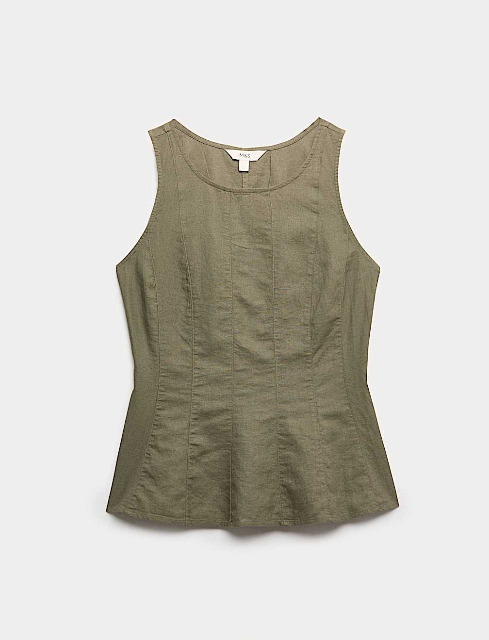 Linen Rich Vest Top