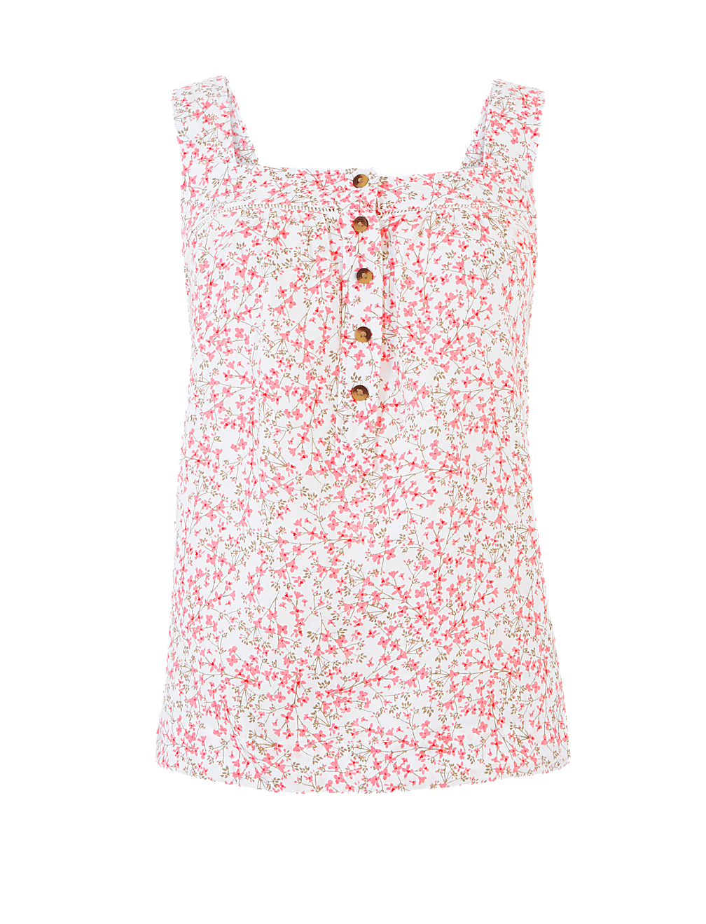 Pure Linen Floral Camisole Top