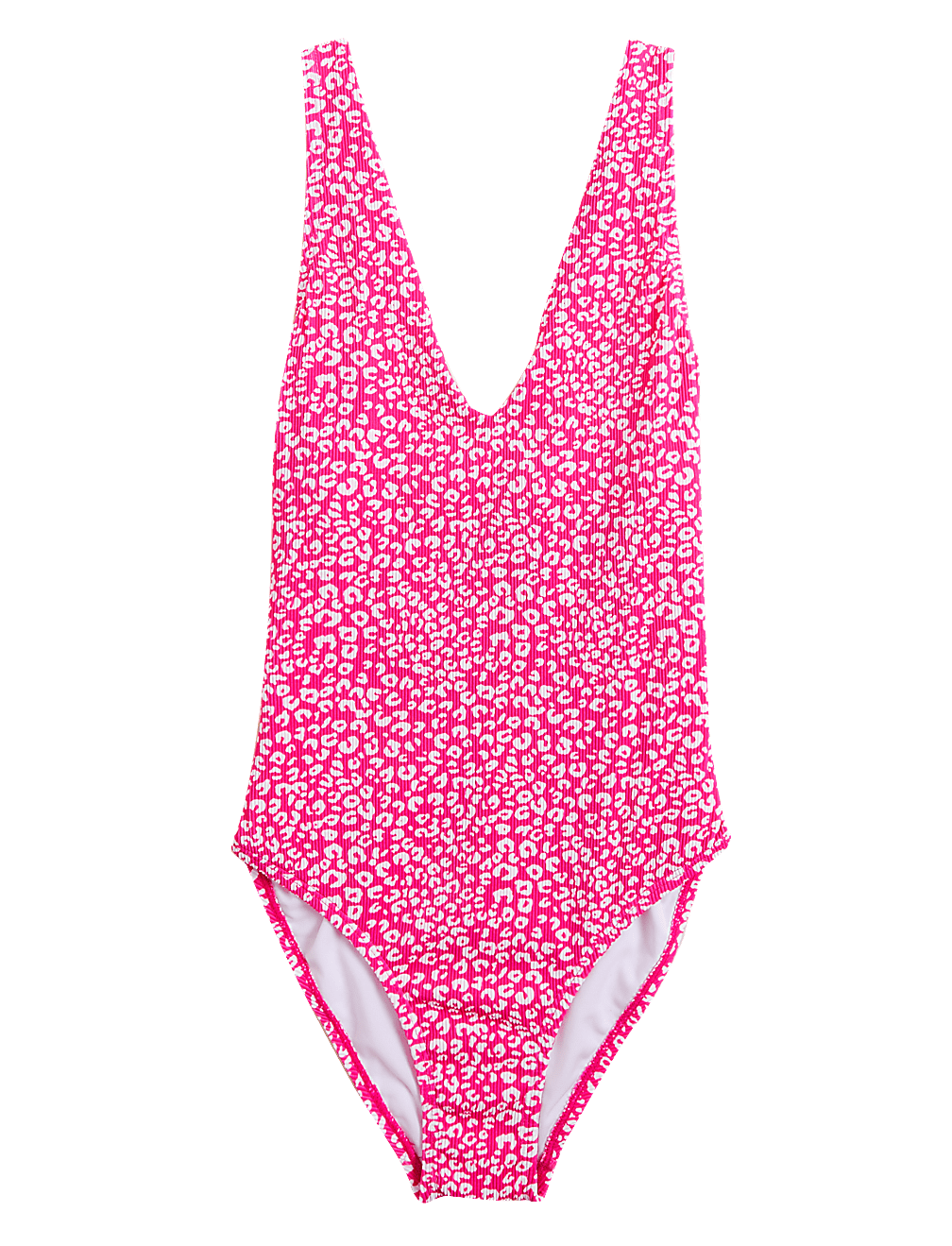Printed Ribbed Swimsuit
