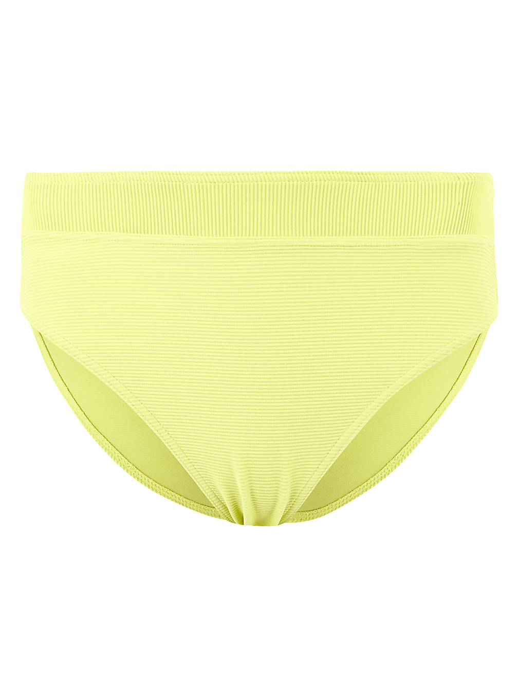Ribbed High Waisted Bikini Bottoms