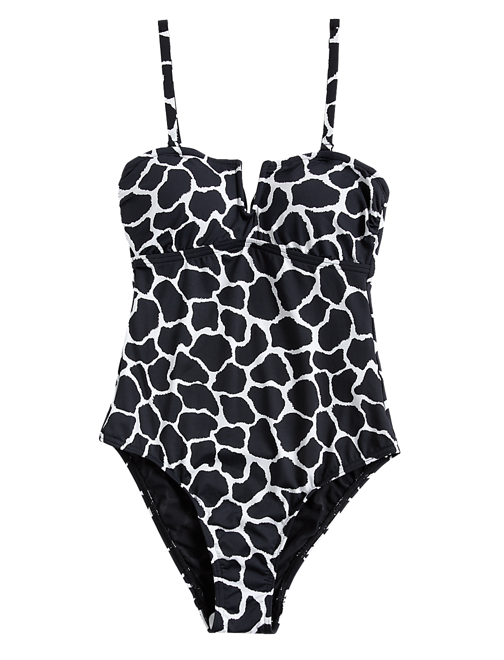 Tummy Control Printed V-Neck Swimsuit