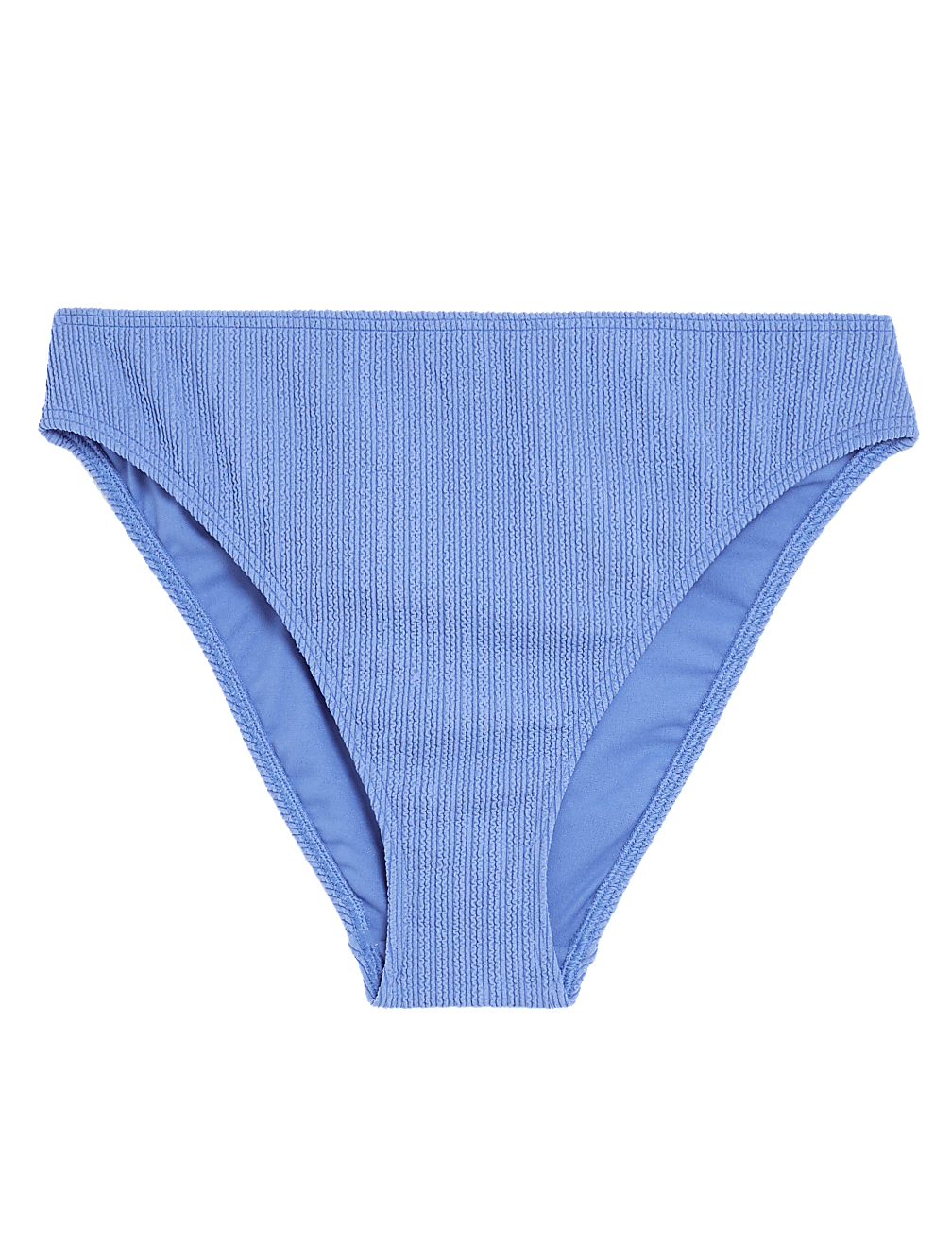 Textured High Waisted Bikini Bottoms