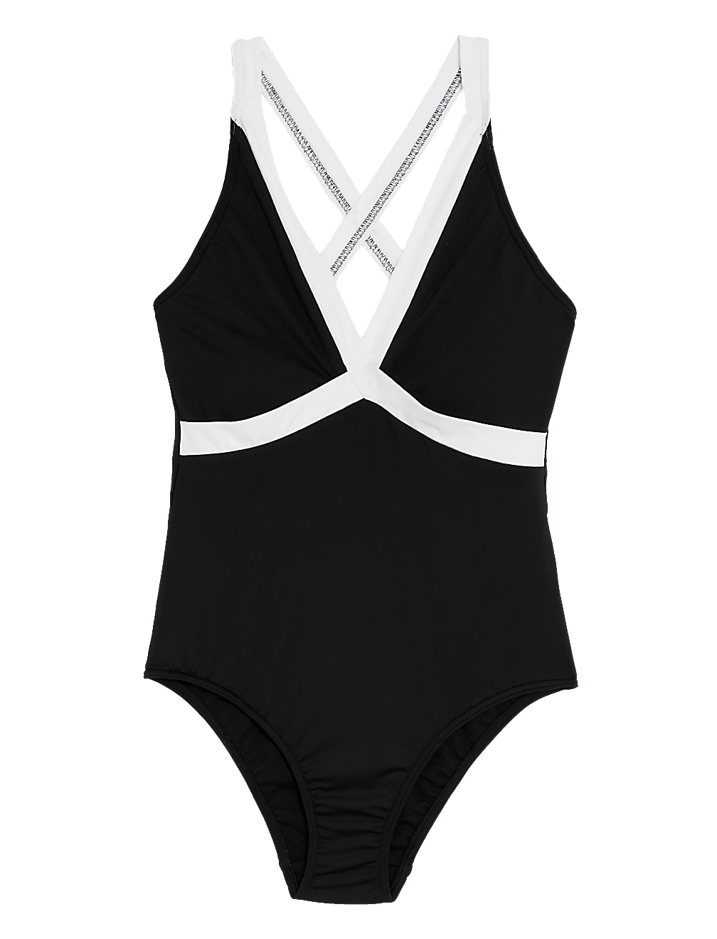 Monochrome Padded Plunge Swimsuit