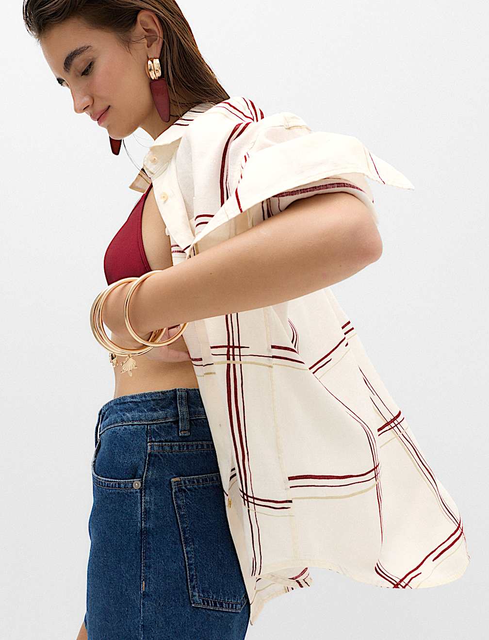 Pure Linen Checked Shirt