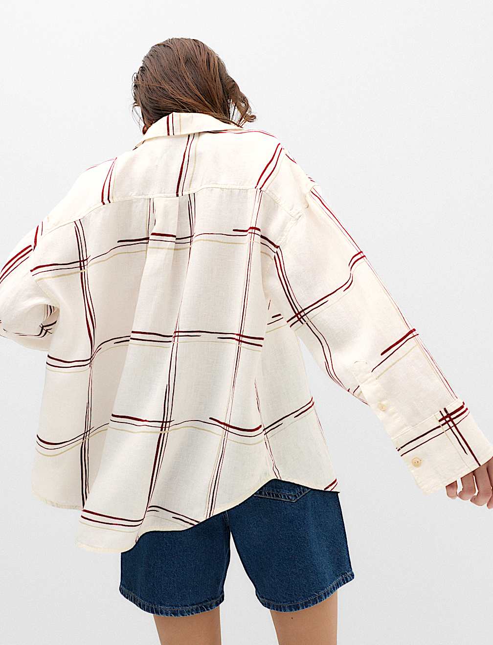 Pure Linen Checked Shirt