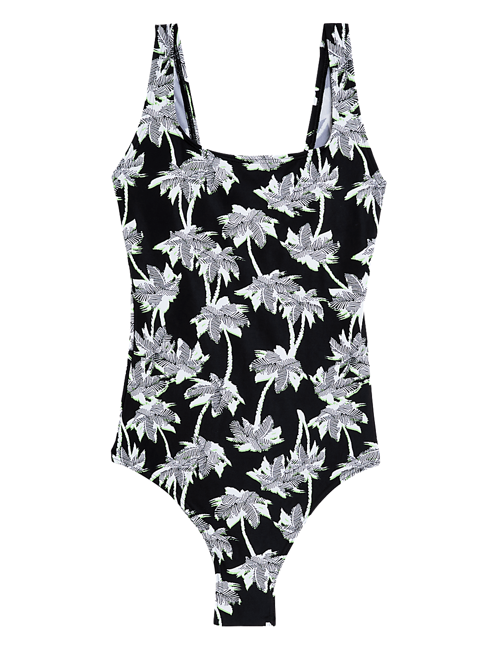 Printed Scoop Neck Swimsuit