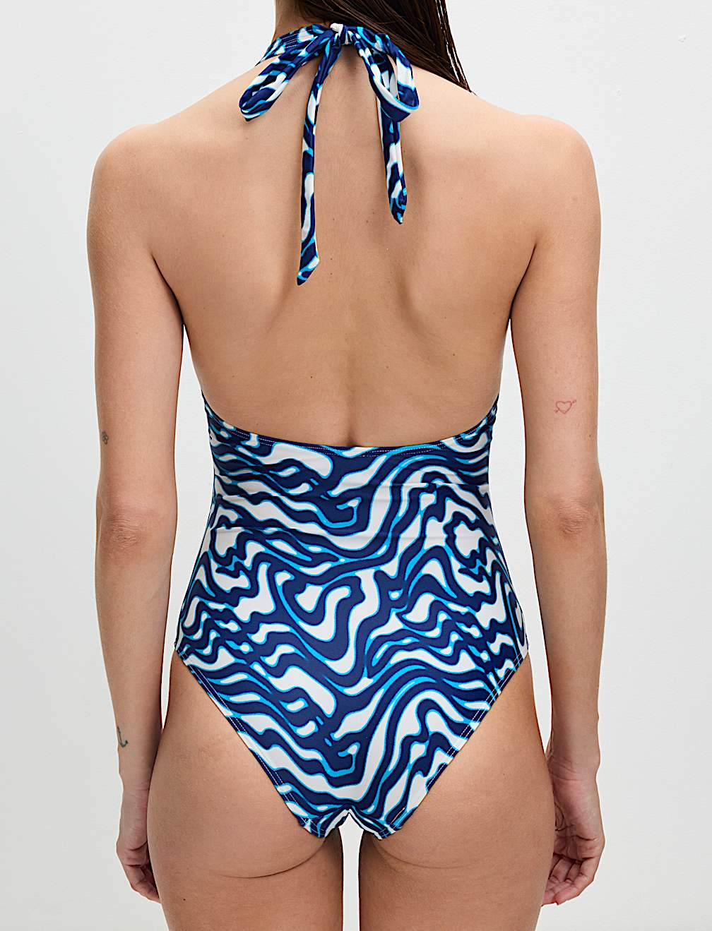 Printed Halterneck Swimsuit