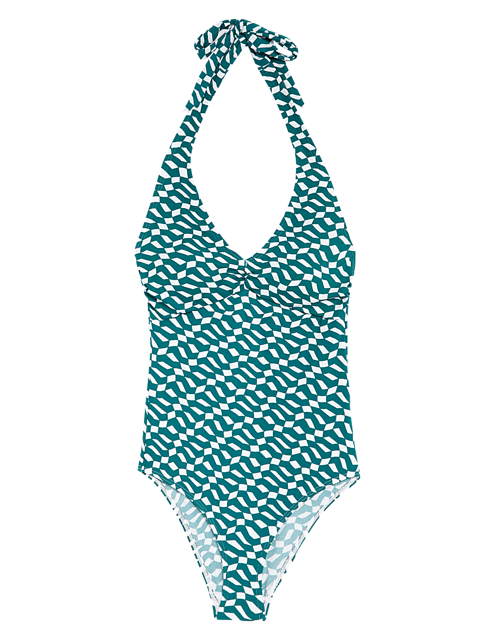 Printed Halterneck Swimsuit