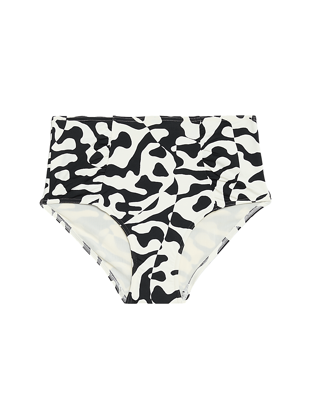Tummy Control Printed Ruched Bikini Bottoms