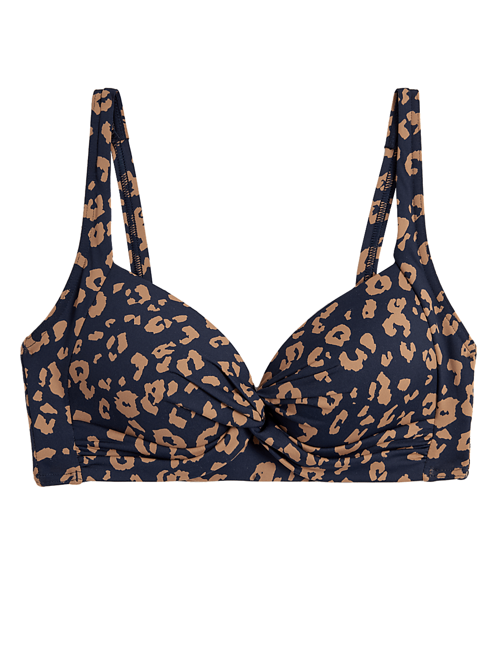 Printed Padded Plunge Bikini Top
