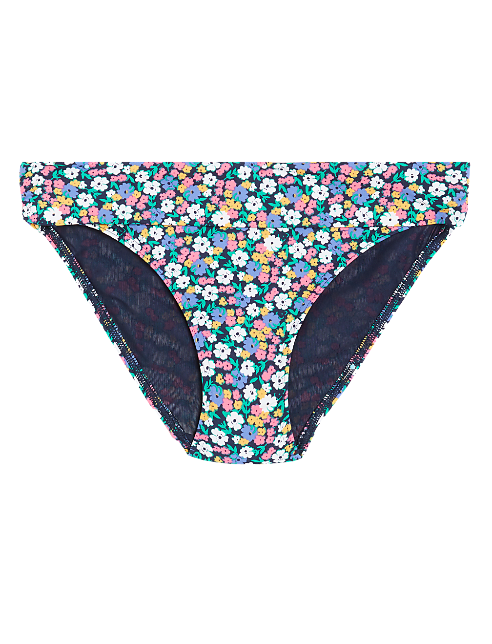Printed Roll Top Bikini Bottoms