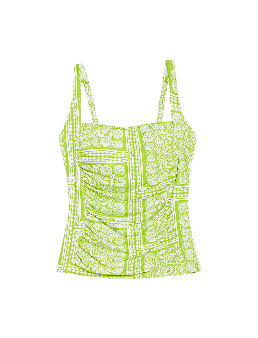 360 Tummy Control Printed Padded Tankini Top