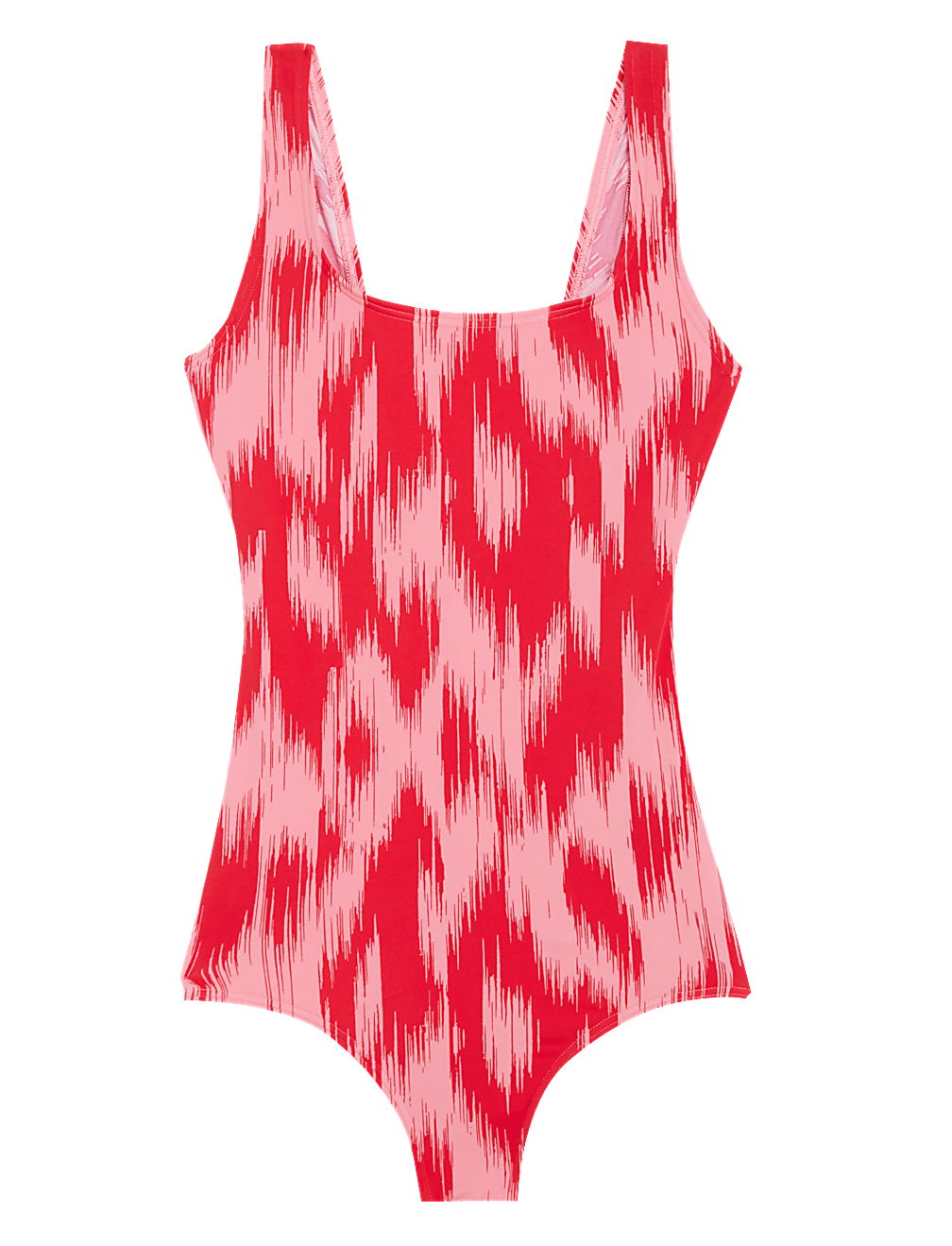 Printed Scoop Neck Swimsuit