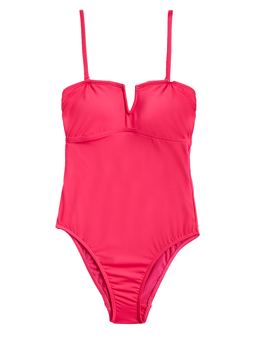 Tummy Control Padded V-Neck Swimsuit