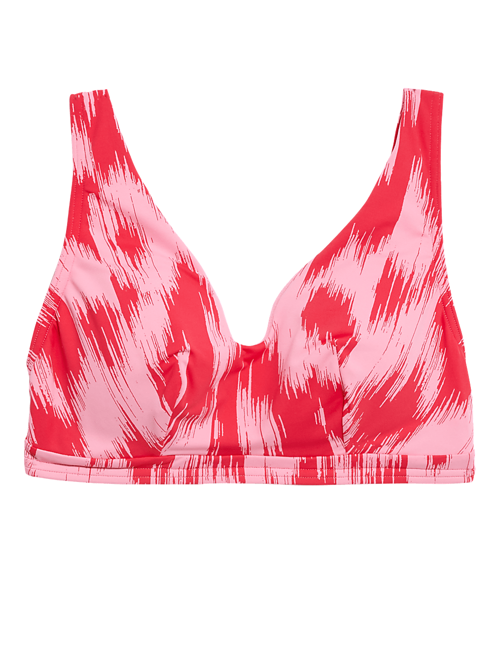 Printed Plunge Bikini Top