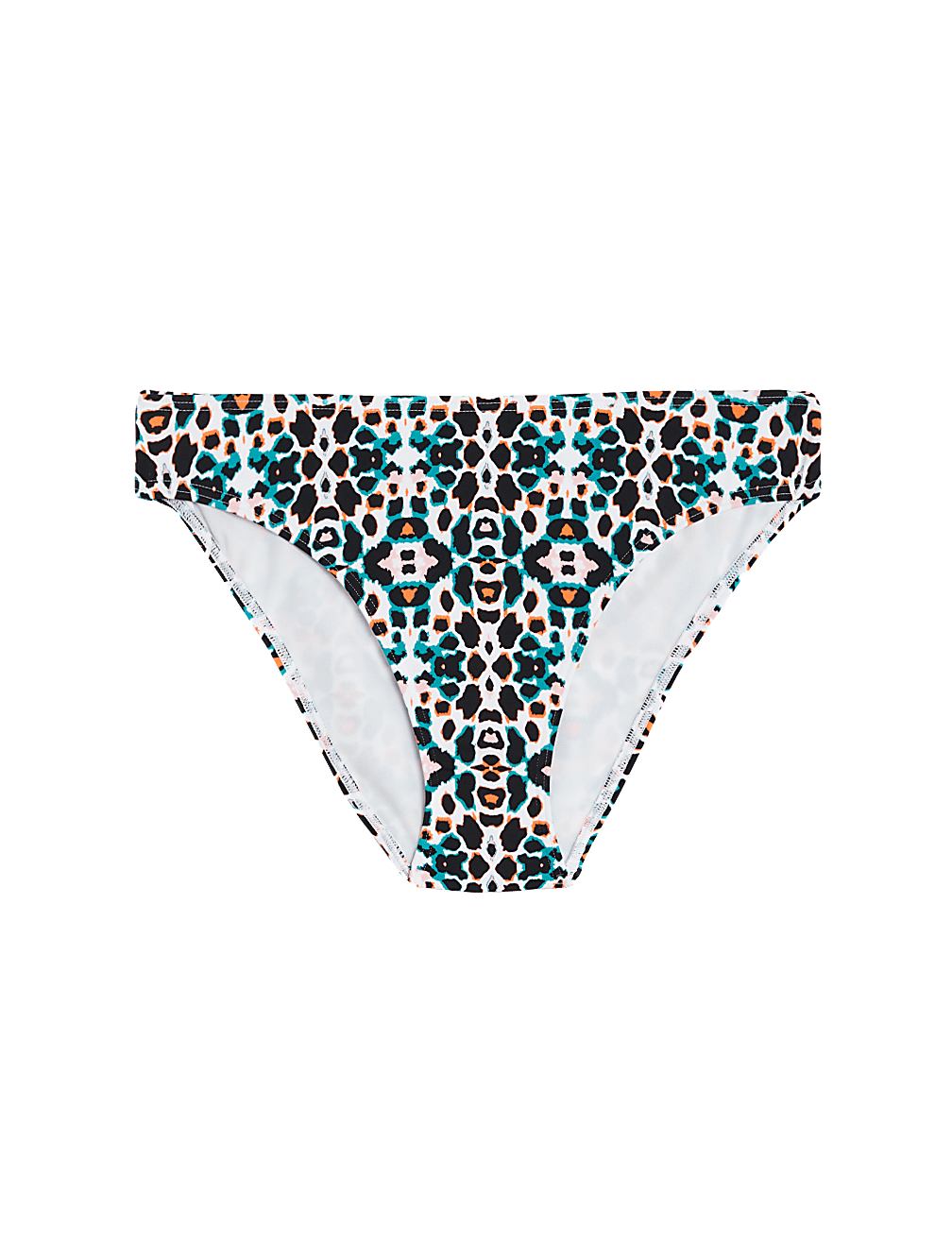 Printed High Leg Bikini Bottoms