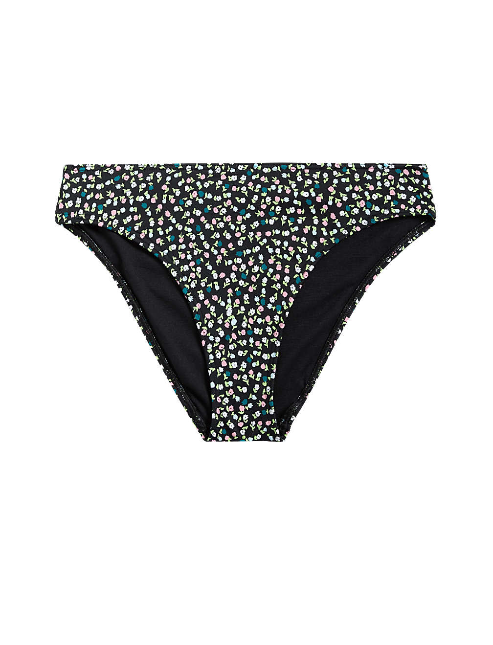 Printed High Leg Bikini Bottoms