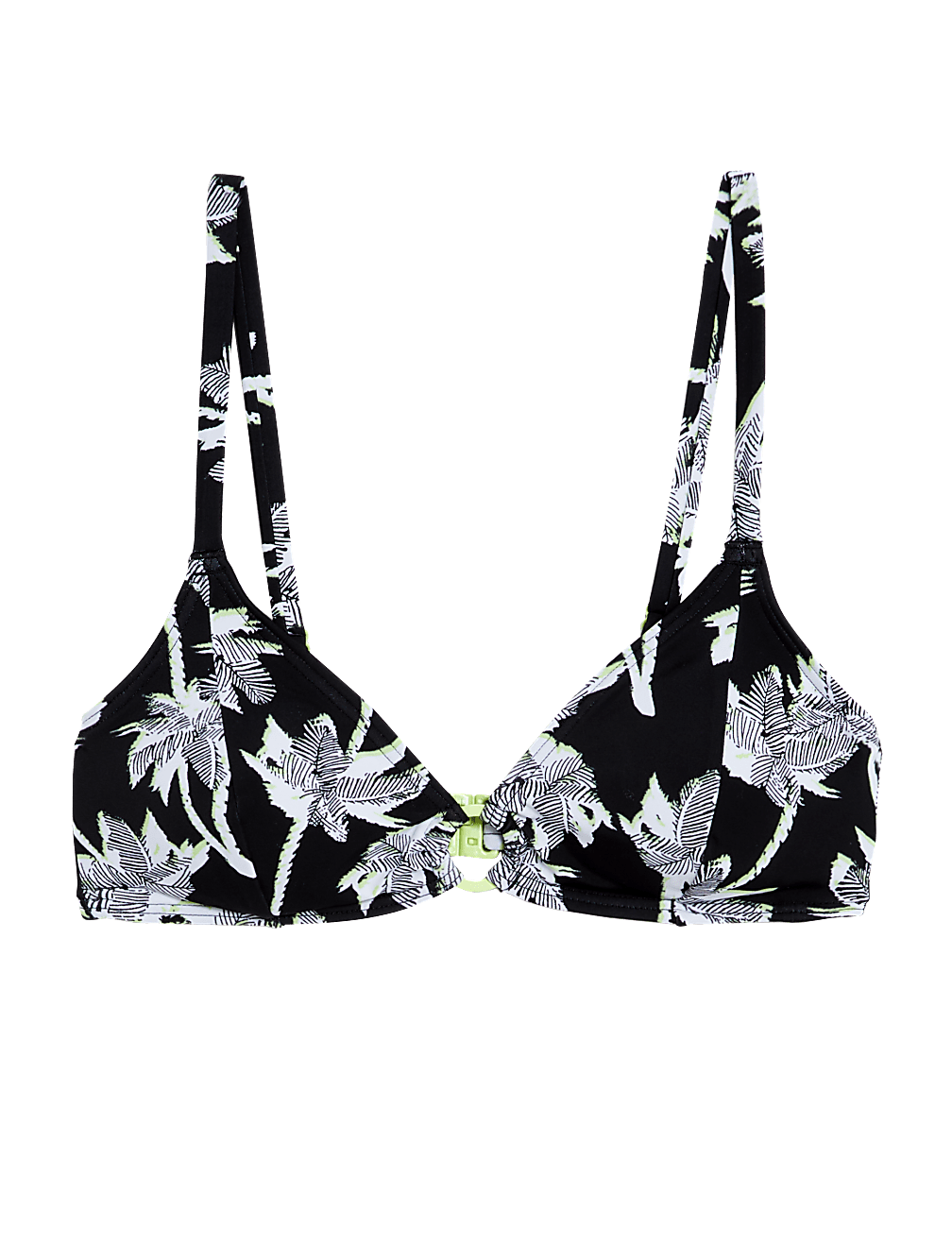 Printed Padded Plunge Bikini Top