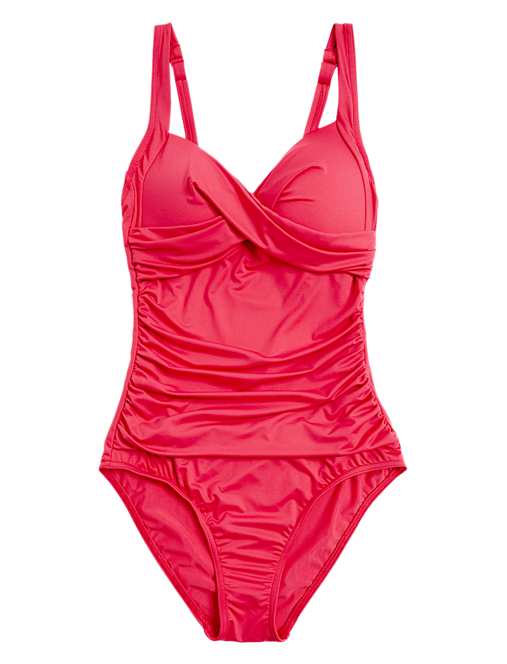 360 Tummy Control Padded Ruched Plunge Swimsuit