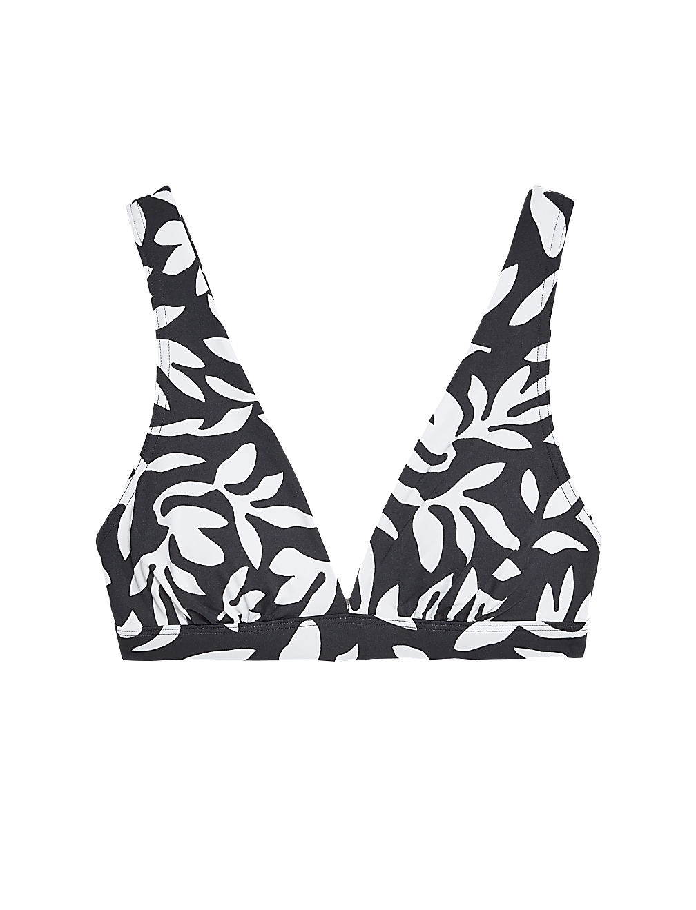 Printed Padded Plunge Bikini Top