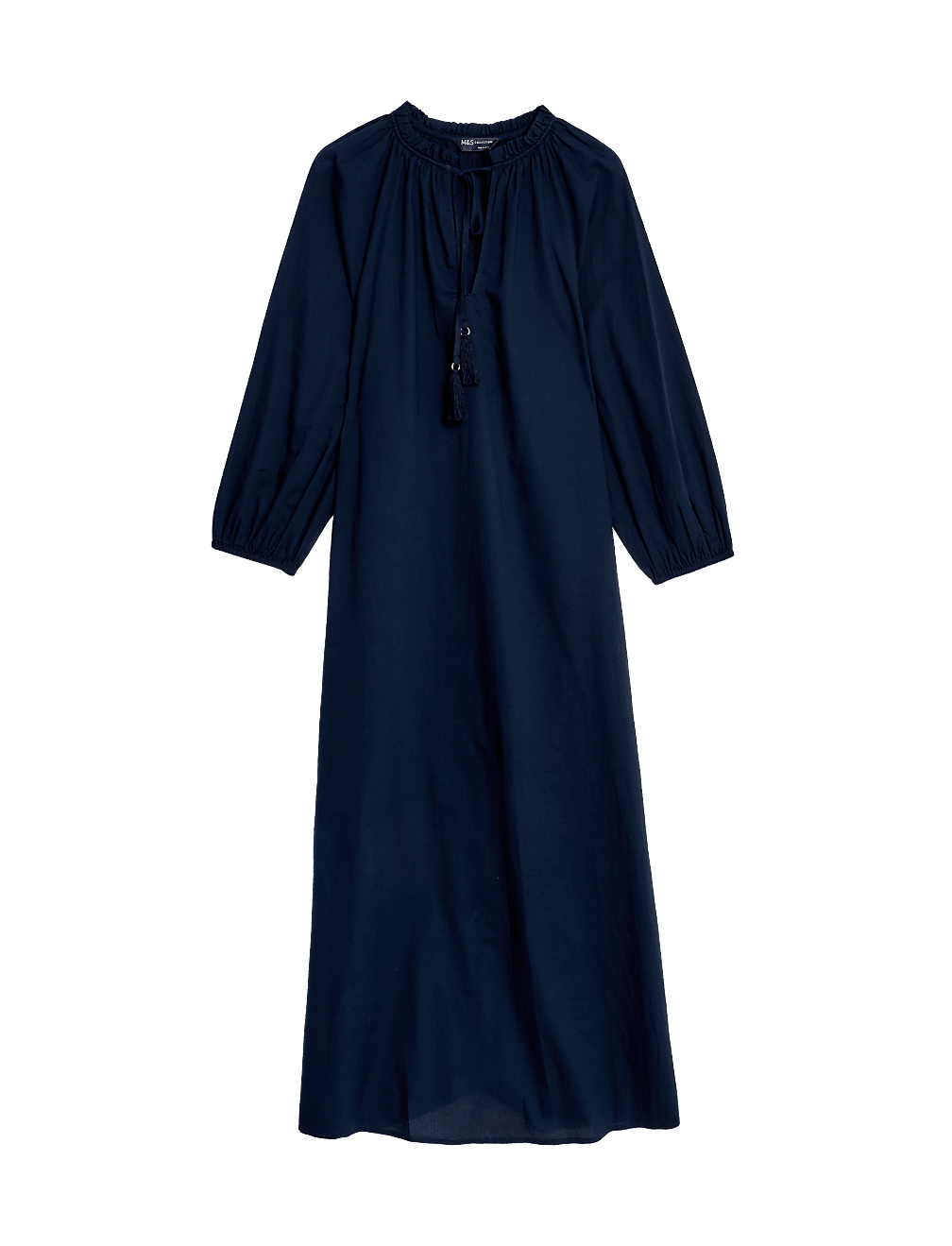 Pure Cotton Tie Front Beach Cover Up Kaftan