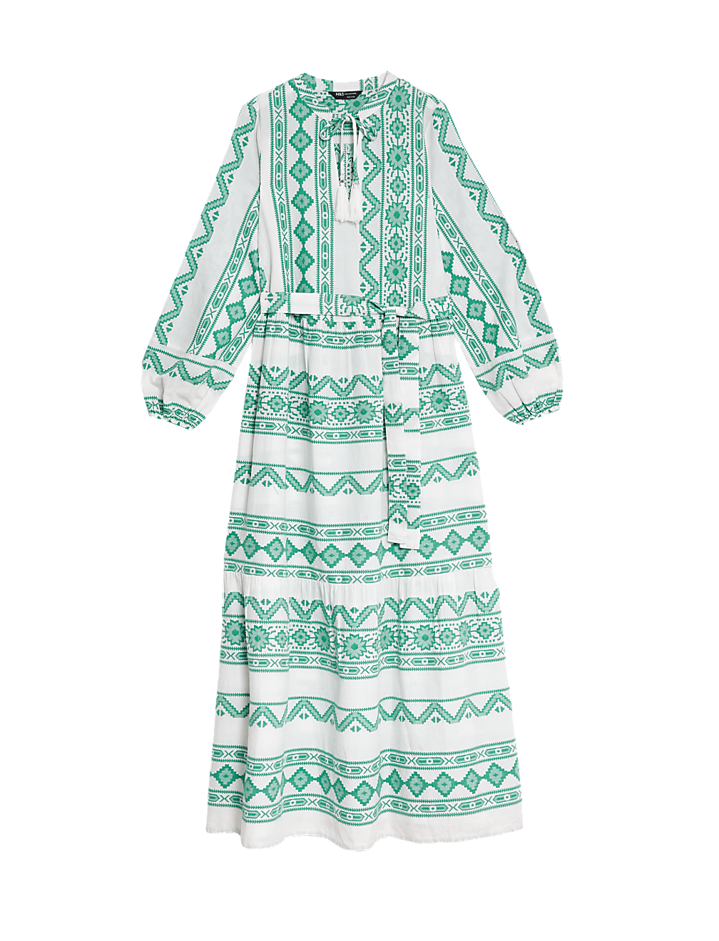 Cotton Rich Jacquard Maxi Beach Dress