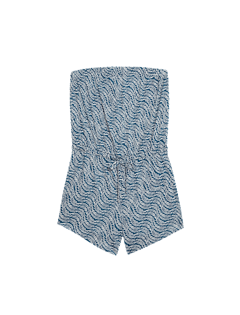 Jersey Printed Drawstring Playsuit
