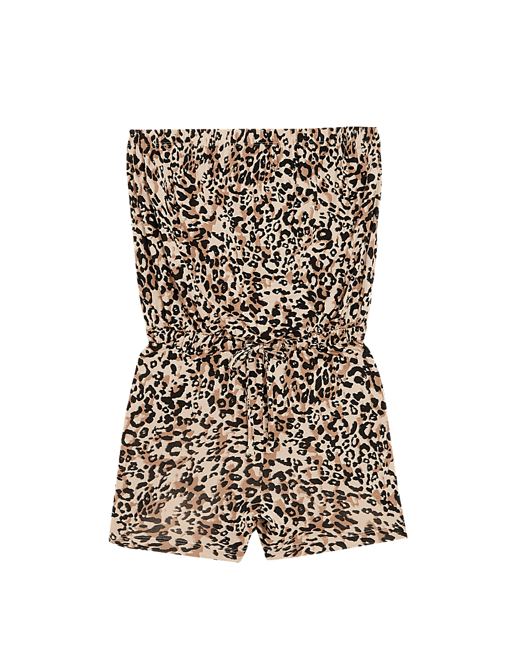 Jersey Printed Drawstring Playsuit