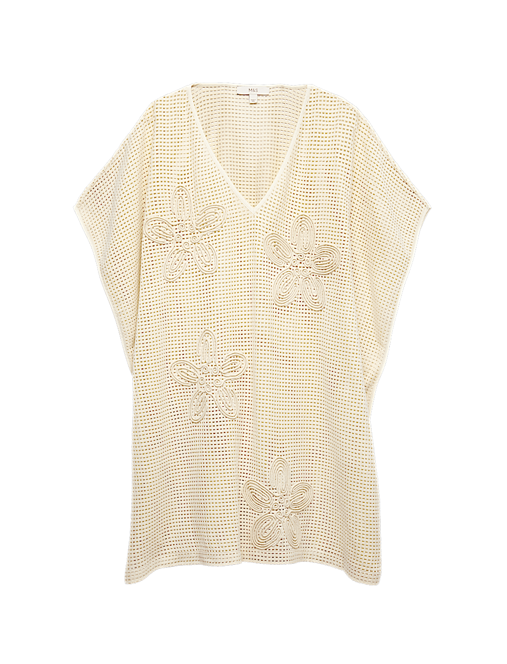 Pure Cotton Floral Detail Mini Kaftan