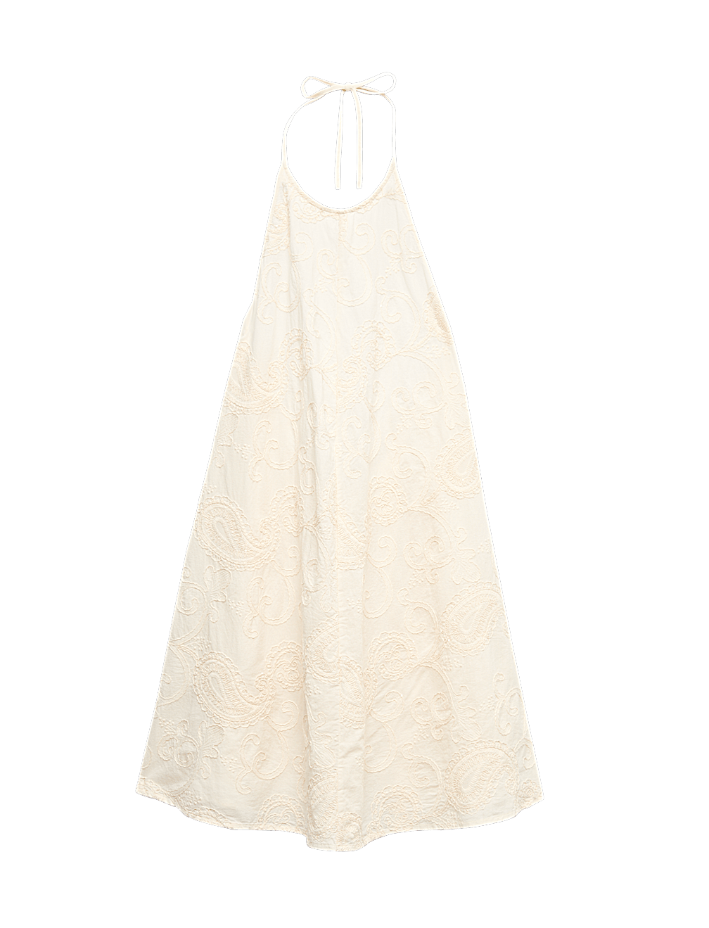 Paisley Embroidered Mini Beach Dress