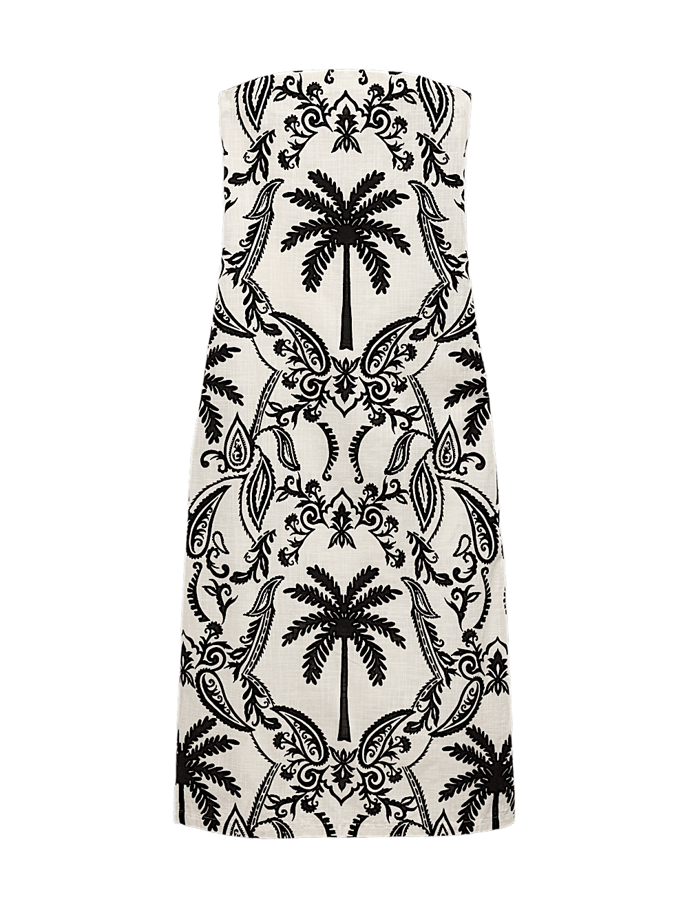 Pure Cotton Printed Midi Bandeau Dress
