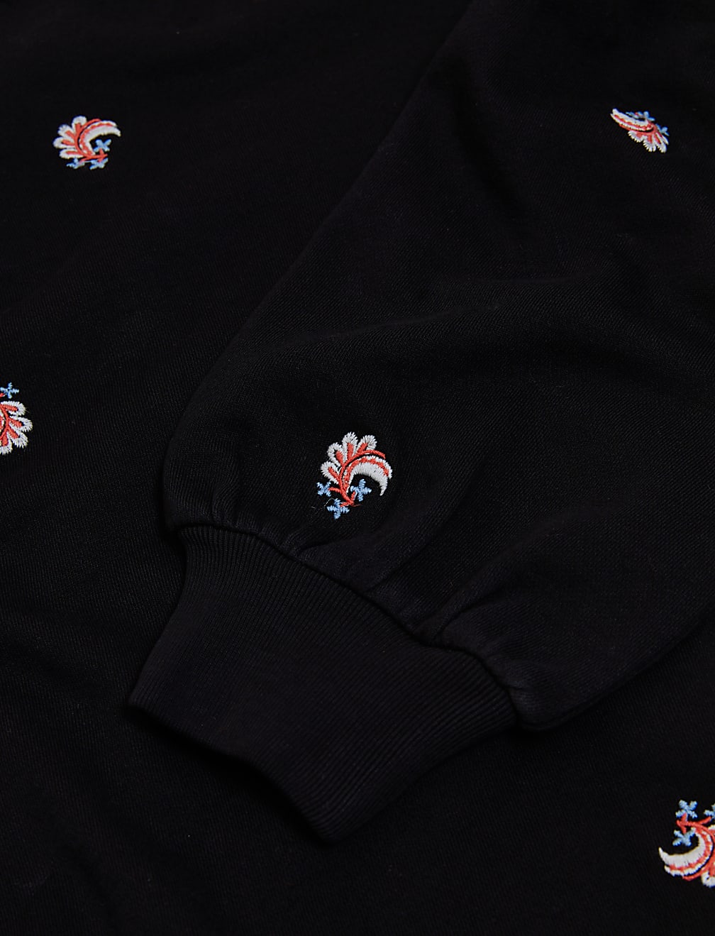 Pure Cotton Embroidered Sweatshirt