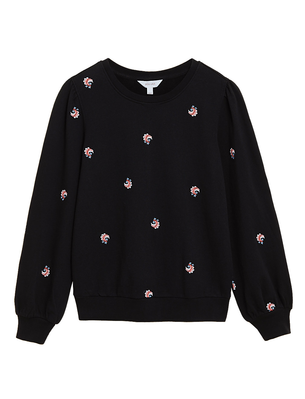Pure Cotton Embroidered Sweatshirt