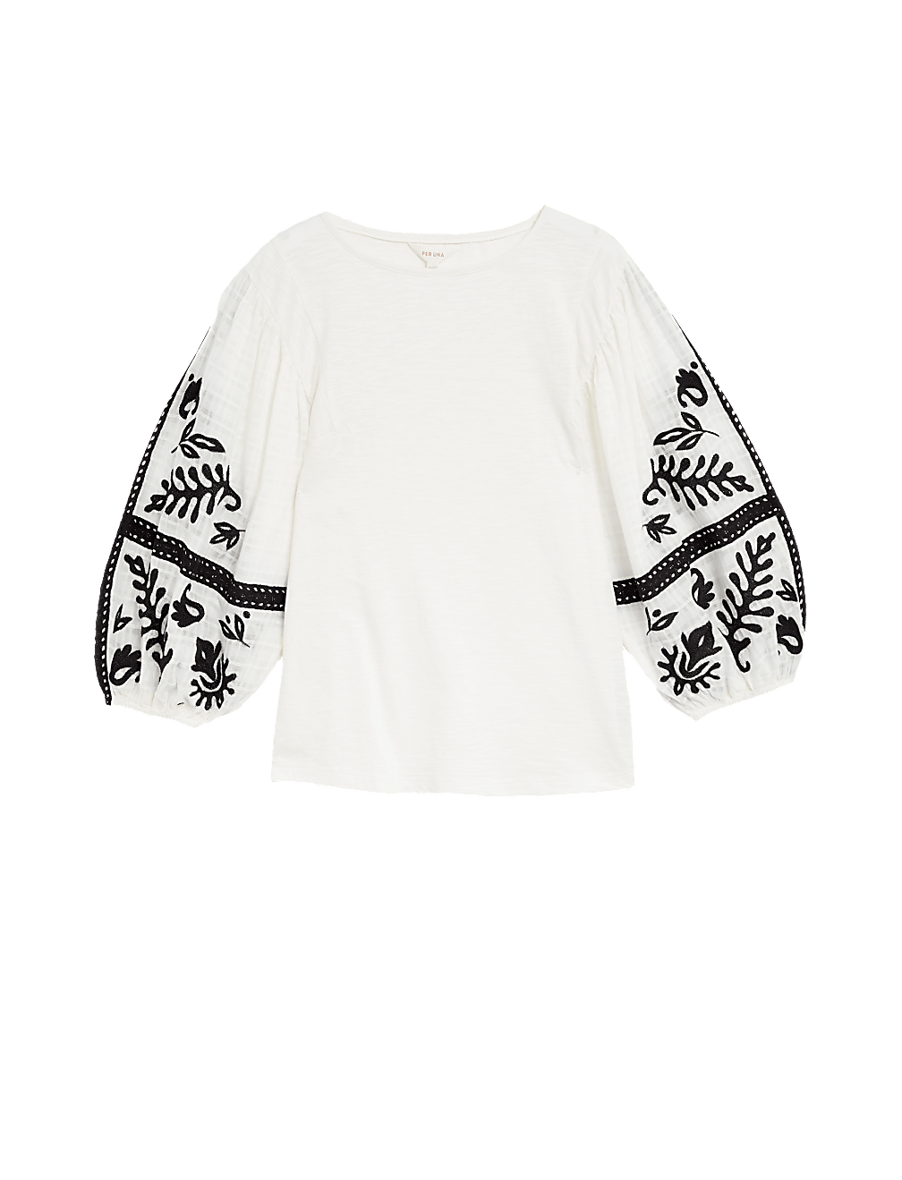 Pure Cotton Embroidered Top