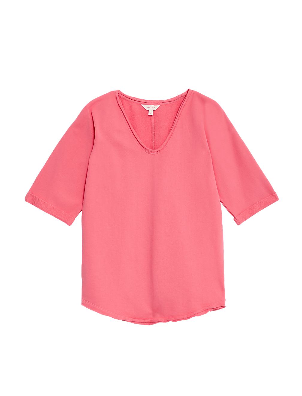 Pure Cotton Scoop Neck Sweatshirt