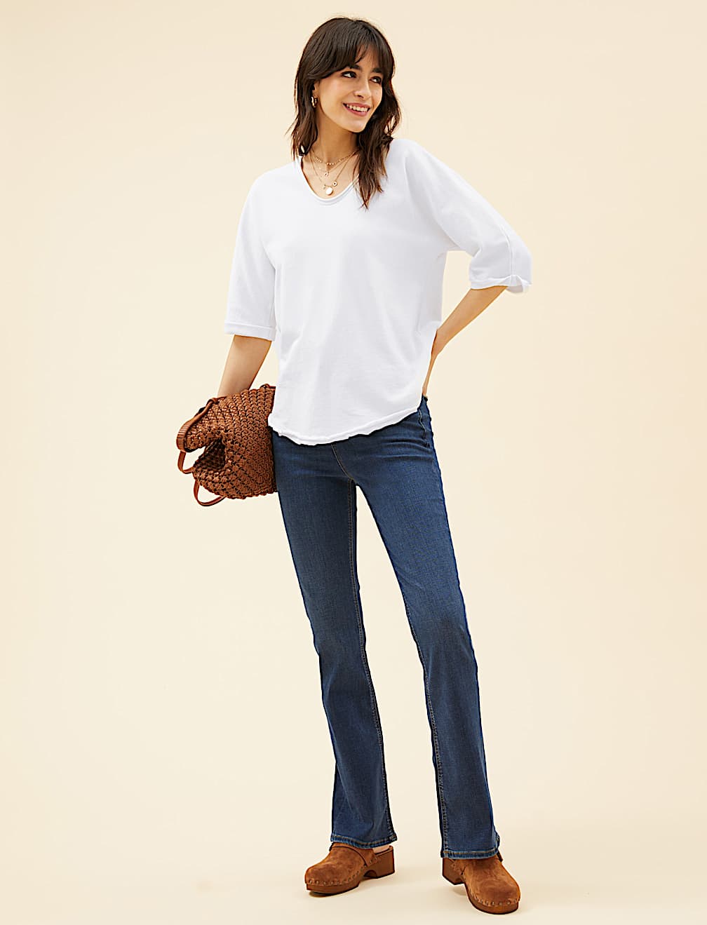 Pure Cotton Scoop Neck Sweatshirt