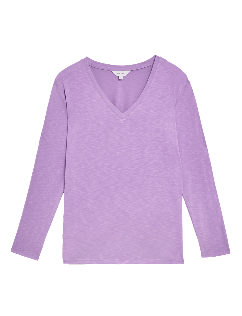 Modal Rich V-Neck Long Sleeve Longline Top