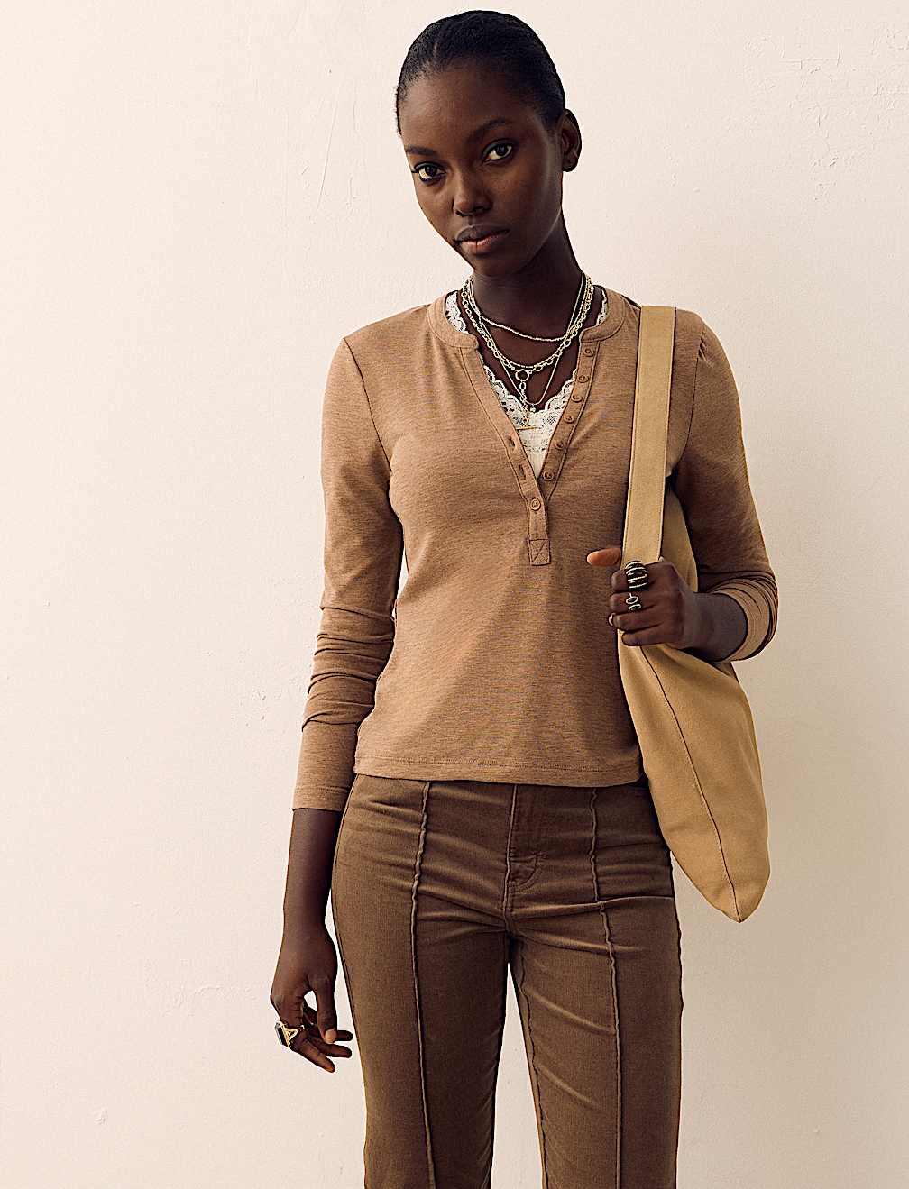 Henley Top With Wool