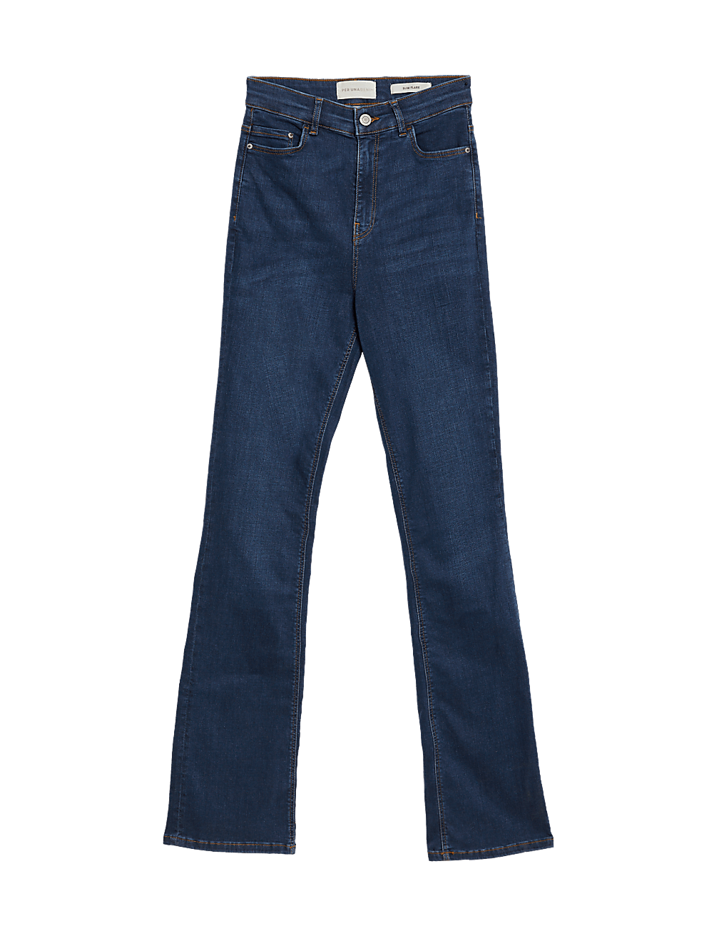 Lyocell Rich High Waisted Slim Flare Jeans