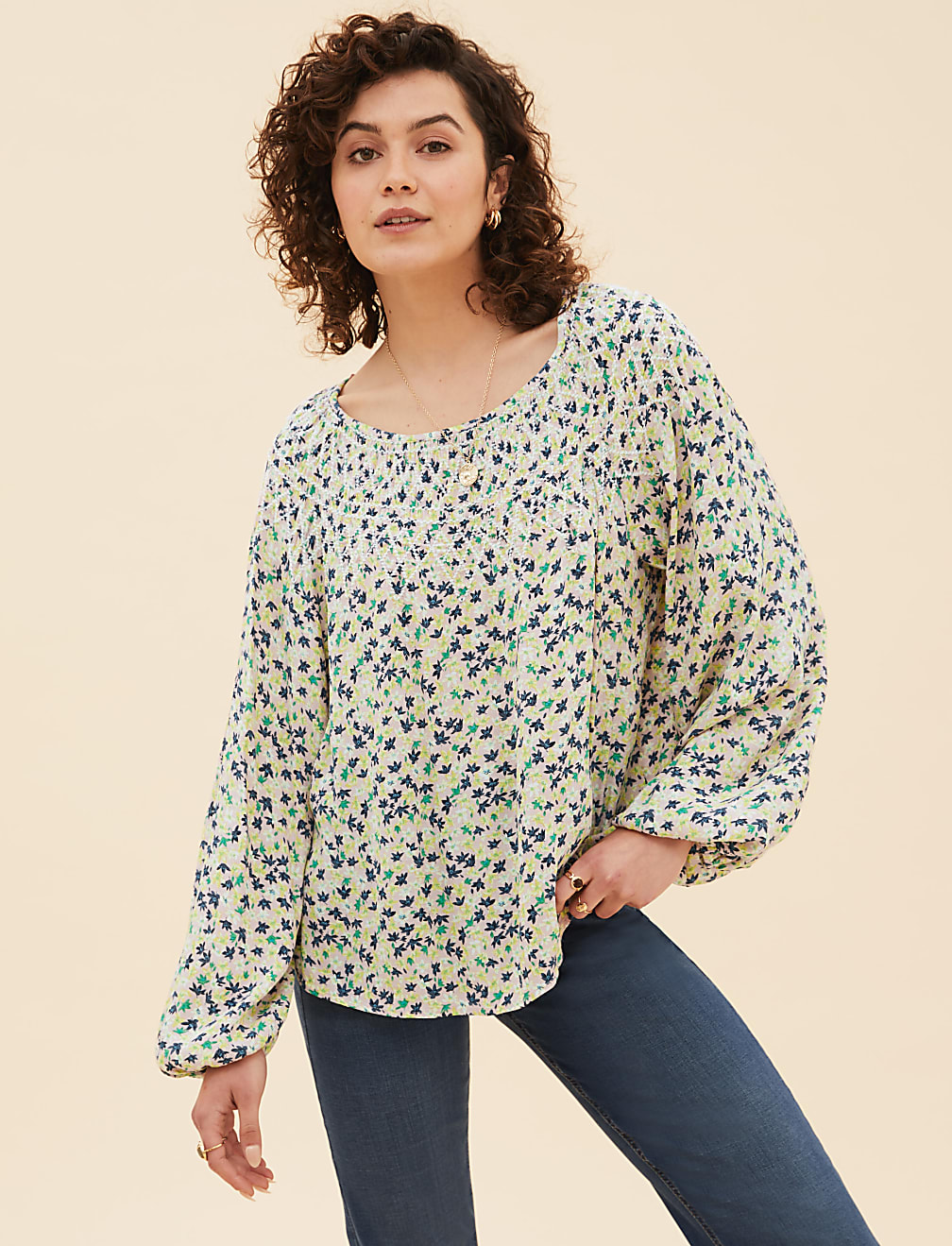 Floral Embroidered Blouse