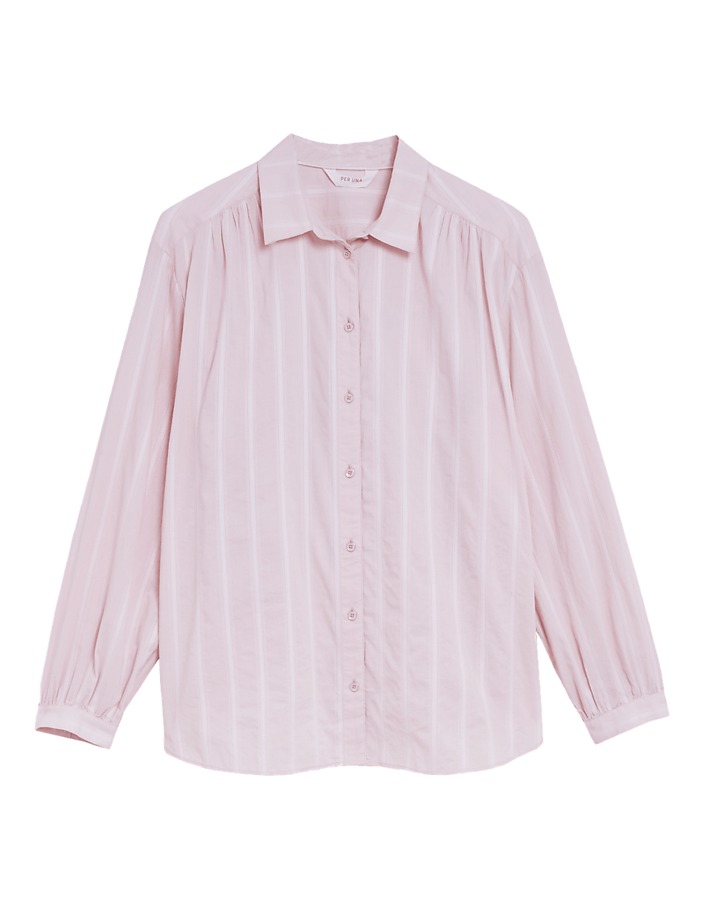 Pure Cotton Striped Oversized Shirt