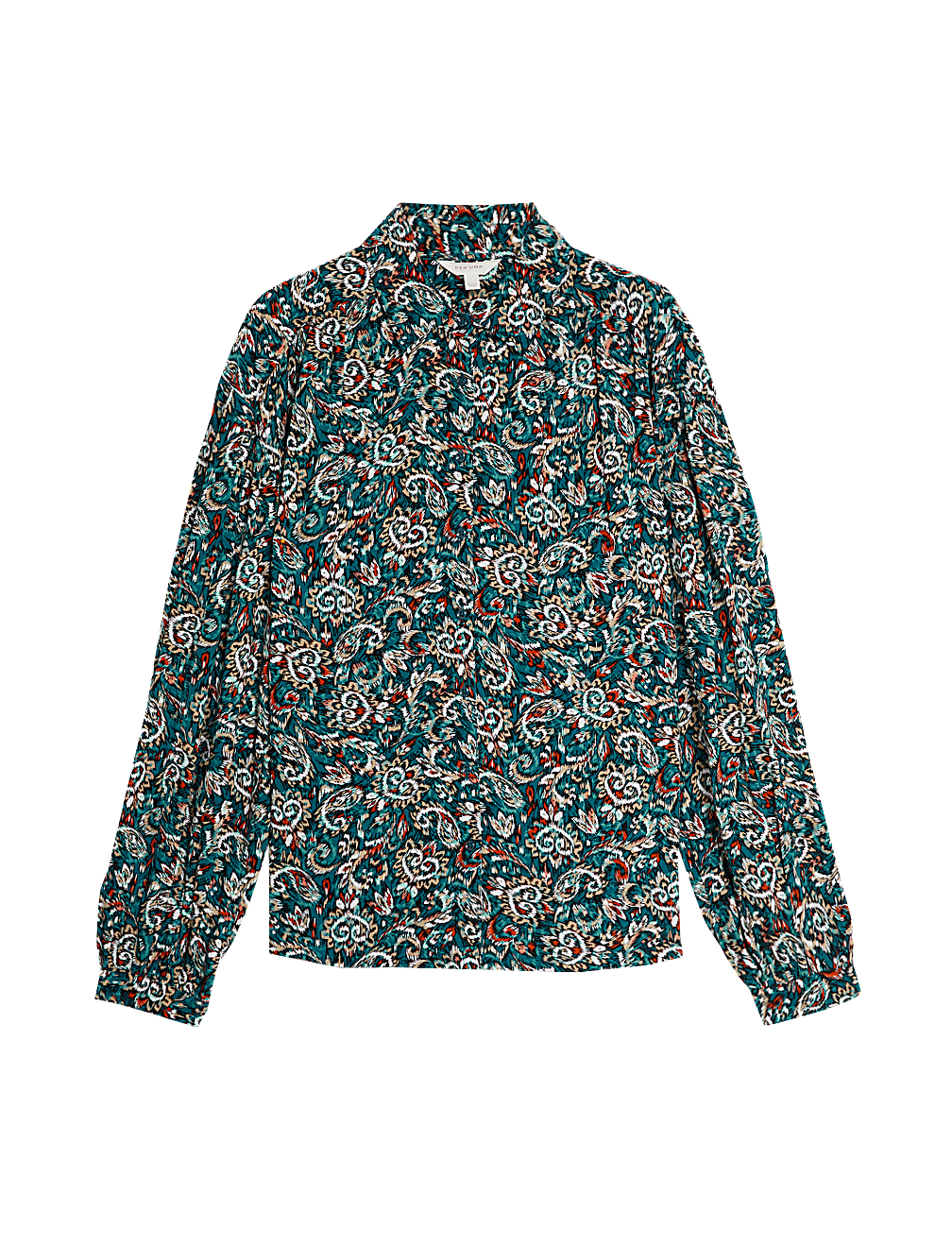 Printed Collared Blouse
